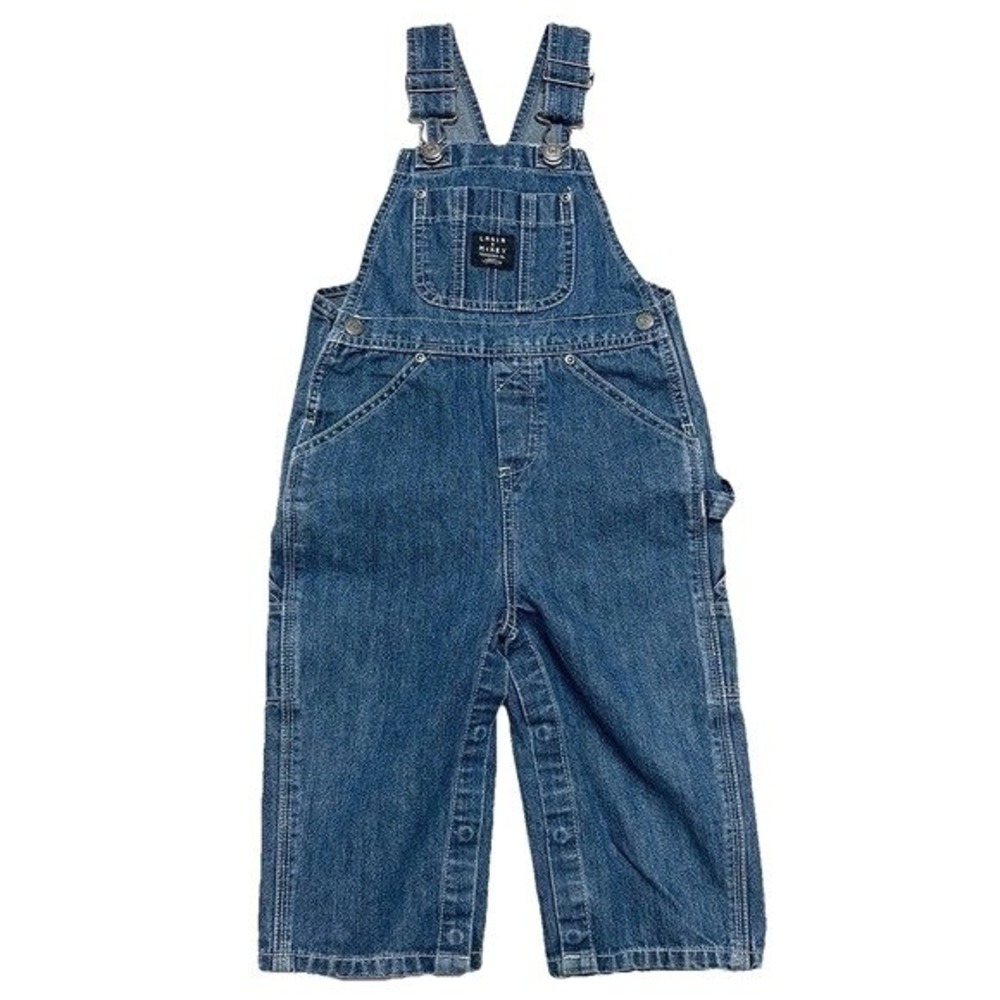 Lakin McKey Bib‎ Overalls Toddler 24M Farmer Western Snap Bottom